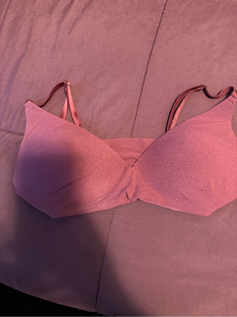 Victoria's Secret Loungin' Wireless
Push Up Bra in Dusty Mauve